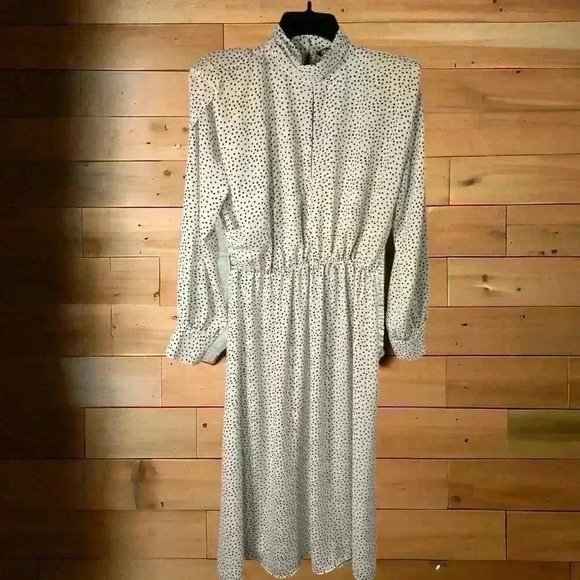 ZARA Famous "Polka Dot Dress" White/Black Size Small Dress. #ZaraPolkaDotDress - Picture 1 of 6